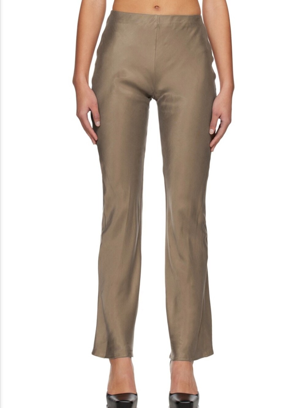 Yuzefi Brown Bias Trousers Size XS